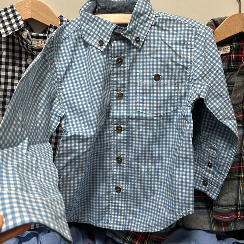 Bundle Kids Plaid and Checkered Shirts Set - Picture 5 of 11